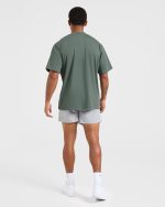 Lift Club Oversized T Shirt - Vintage Sage - Image 4