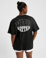 Mind Over Matter Oversized T Shirt - Black - Image 9