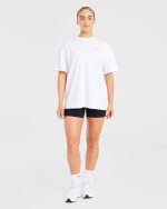 Lift Graphic Oversized T Shirt - White - Image 4
