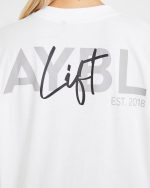 Lift Graphic Oversized T Shirt - White - Image 6