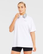 Lift Graphic Oversized T Shirt - White - Image 7