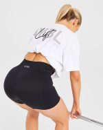 Lift Graphic Oversized T Shirt - White - Image 8