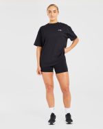 Lift Graphic Oversized T Shirt - Black - Image 4