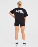 Lift Graphic Oversized T Shirt - Black - Image 3