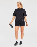 Lift Graphic Oversized T Shirt - Black - Image 7