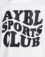 Sports Club Wavy Oversized T Shirt - White - Image 5