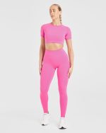 Staple Crop Top - Summer Pink - Image 3