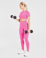 Staple Crop Top - Summer Pink - Image 7