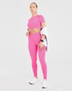Staple Crop Top - Summer Pink - Image 8