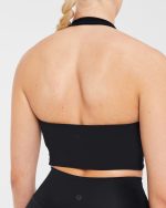 Staple Halterneck Crop Top - Black - Image 6
