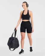 Staple Halterneck Crop Top - Black - Image 7