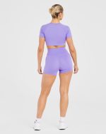 Staple Crop Top - Vibrant Violet - Image 4