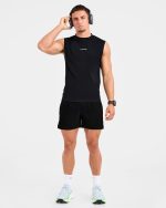 Run Slim Tank - Black - Image 8