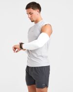 Base Layer Arm Sleeves - White - Image 7