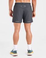 Run 5" Shorts - Hurricane Grey - Image 2