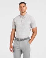 Precision Stripe Polo - Grey