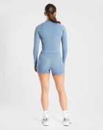 Staple Zip Jacket - Slate Blue - Image 4