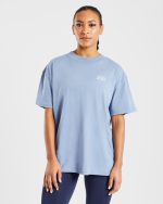 Mind Over Matter Oversized T Shirt - Blue - Image 2