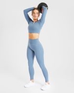 Staple Leggings - Slate Blue - Image 8