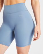 Staple Cycling Shorts - Slate Blue - Image 5