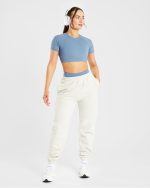 Staple Crop Top - Slate Blue - Image 8