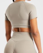 Staple Crop Top - Muted Taupe - Image 5