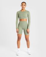 Staple Cycling Shorts - Olive Green - Image 3