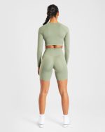 Staple Cycling Shorts - Olive Green - Image 4
