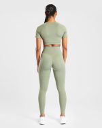 Staple Leggings - Olive Green - Image 4