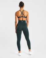 Essential Strappy Sports Bra - Forest Green - Image 4