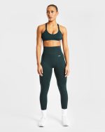 Essential Strappy Sports Bra - Forest Green - Image 8