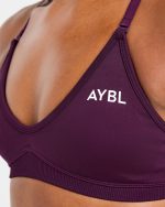 Adapt Seamless Strappy Sports Bra - Midnight Plum - Image 5