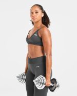 Adapt Seamless Strappy Sports Bra - Dark Charcoal - Image 7