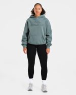 Athletics Applique Oversized Hoodie - Slate - Image 3