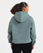 Athletics Applique Oversized Hoodie - Slate - Image 2