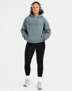 Athletics Applique Oversized Hoodie - Slate - Image 8
