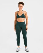 Adapt Seamless Strappy Sports Bra - Deep Forest - Image 3
