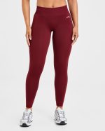 Adapt Seamless Leggings - Autumn Red - Image 2