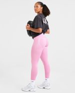 Lift Graphic Oversized T Shirt - Charcoal/Pink - Image 7