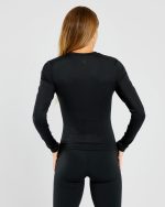 Sculpt Long Sleeve Top - Black - Image 2