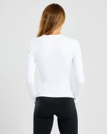 Sculpt Long Sleeve Top - White - Image 2