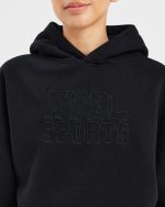 Sport Outline Oversized Hoodie - Black - Image 5