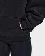 Sport Outline Oversized Hoodie - Black - Image 6