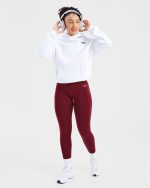 Empower Seamless Leggings - Red Wine - Image 8