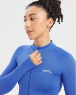 Empower Seamless Full Zip Jacket - Cobalt - Image 5