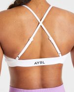 Essential Twist Crossback Sports Bra - White - Image 6