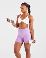 Essential Twist Crossback Sports Bra - White - Image 7