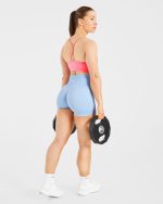 Essential Ruched Sports Bra - Coral Pink - Image 8