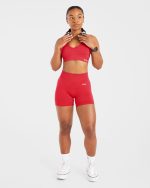 Adapt Seamless Sports Bra - Salsa Red - Image 8