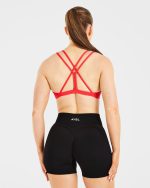 Essential Strappy Sports Bra - True Red - Image 2